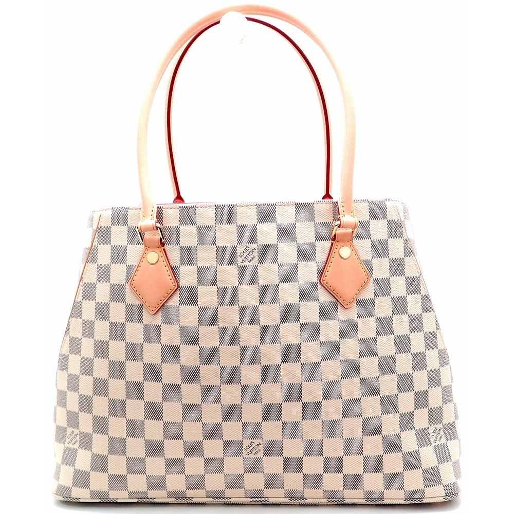 Louis Vuitton Damier Azur Calvi Tote Shoulder Bag Grenade